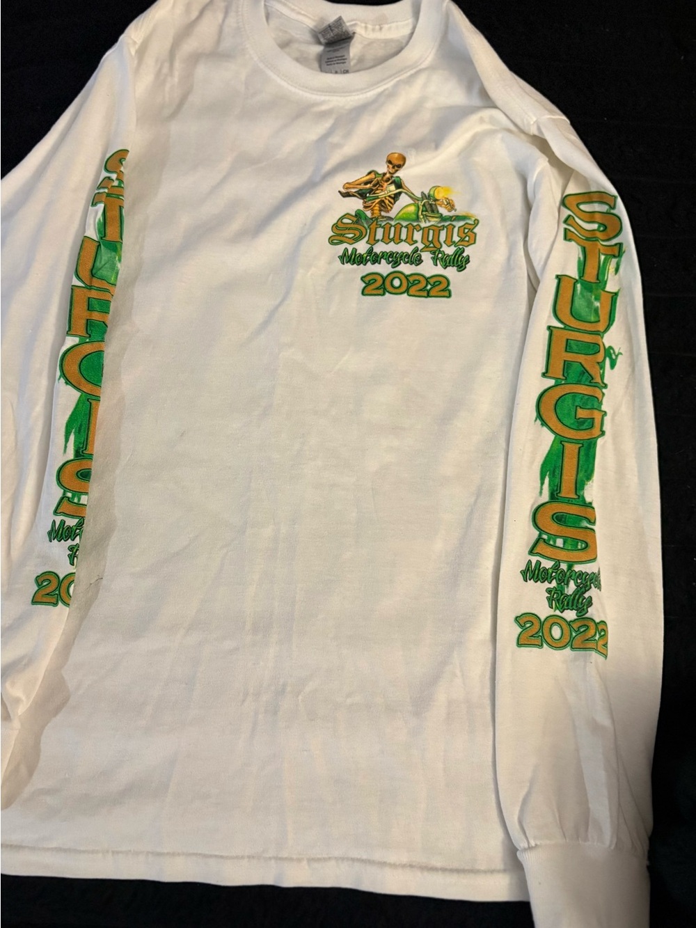 Sturgis Motorcycle Rally 2022 White Long Sleeve Tee